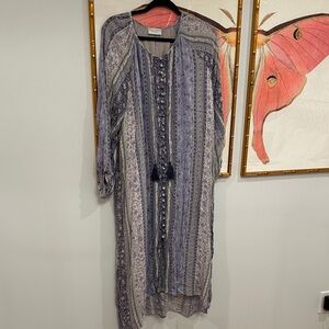 Dress Forum Blue and White Maxi Dress